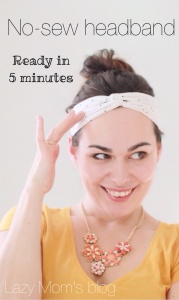 Amazing no-sew headband tutorial - Joanna Anastasia