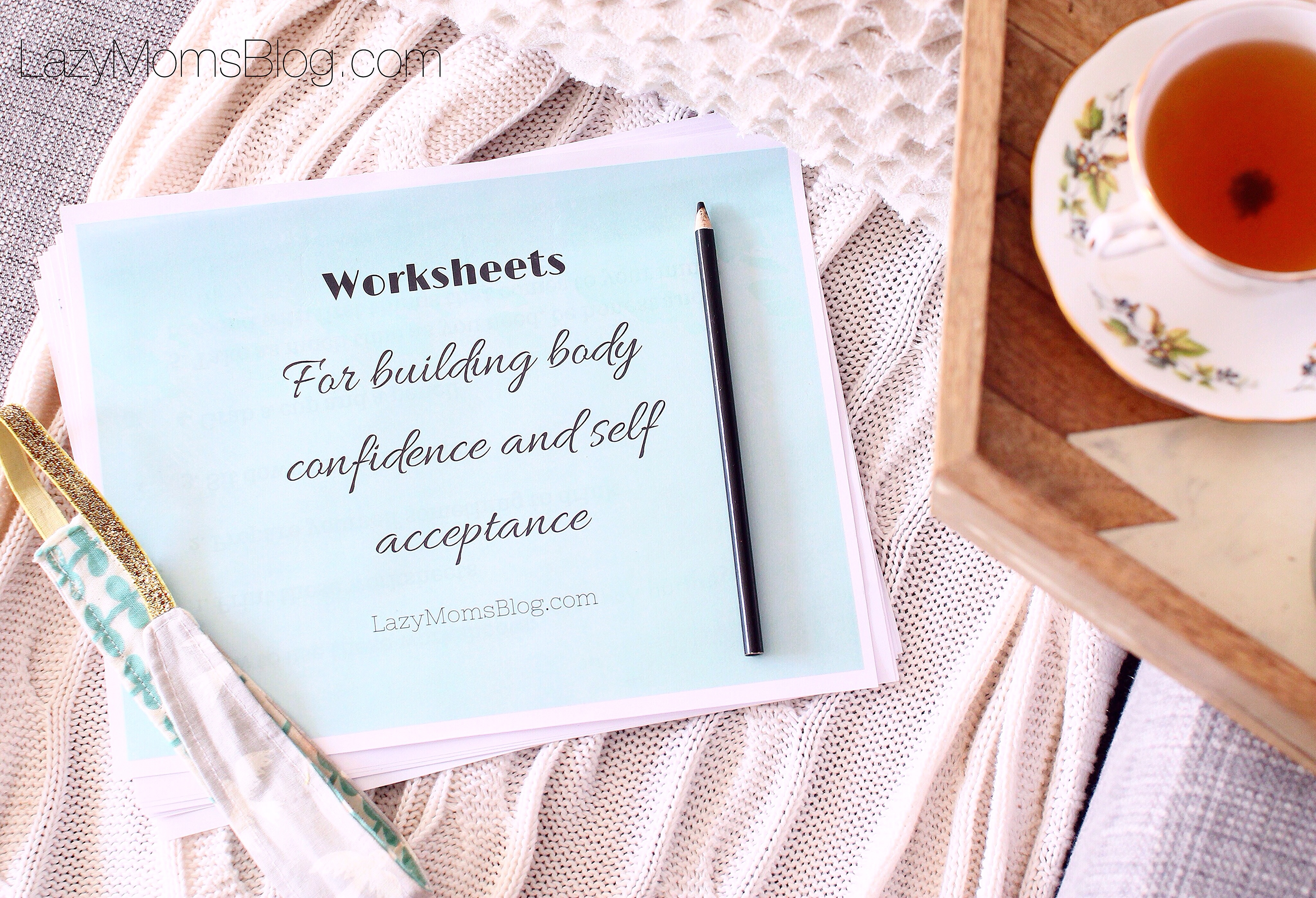 Worksheets for building body confidence and self acceptance