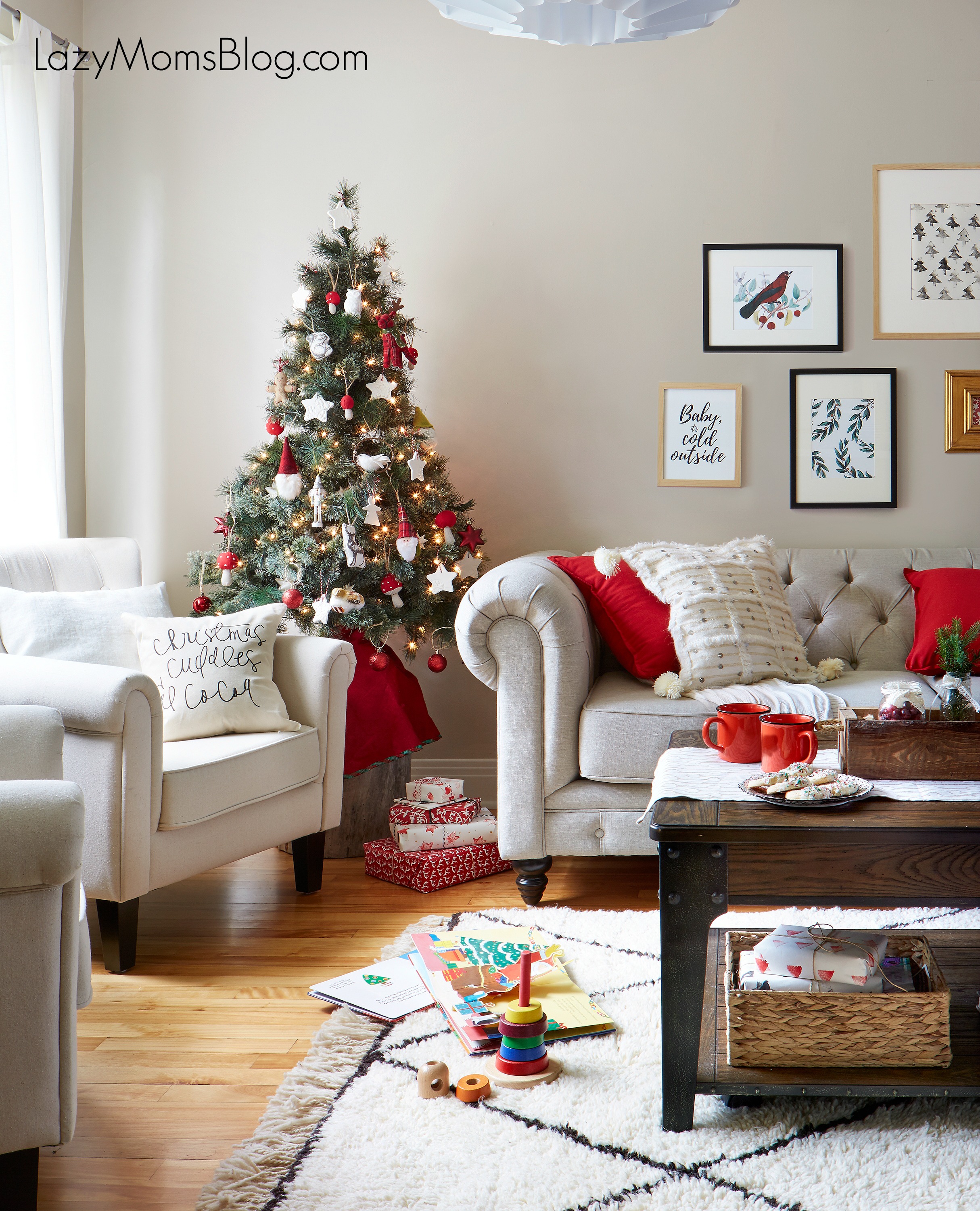 Christmas living room makover