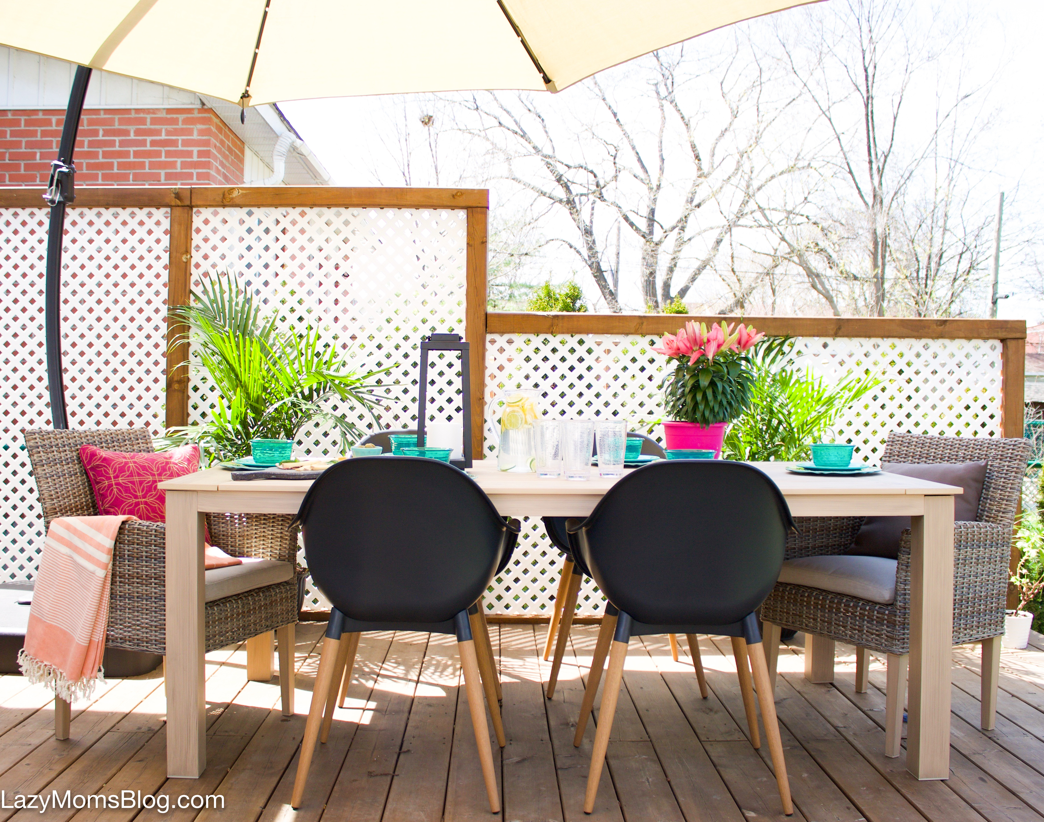 Eclectic patio makeover