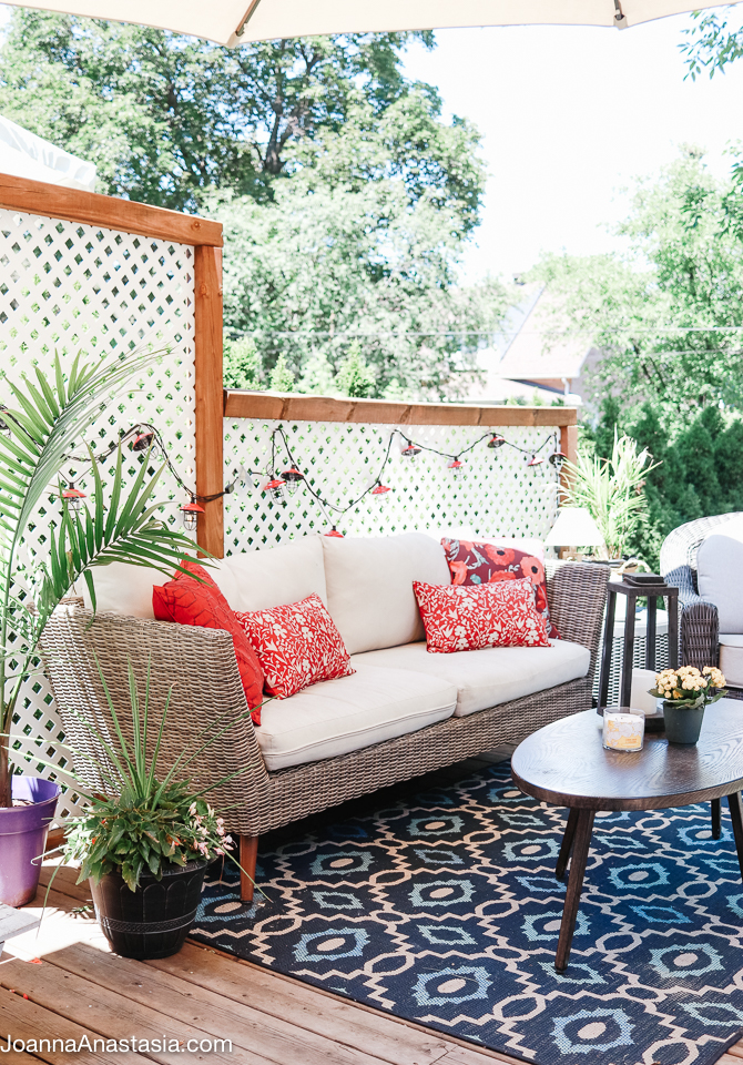 Neutral Outdoor Patio Decor - Taryn Whiteaker Designs